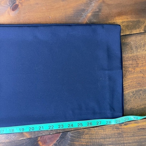 Talbots Stretch Crepe Jumpsuit Navy Blue Cap Sleeve Wide Leg Women's Size 10 - Picture 10 of 11